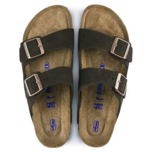 Birkenstock Arizona SFB Suede Leath Sandal | Mocha | Regular – Men’s Fit